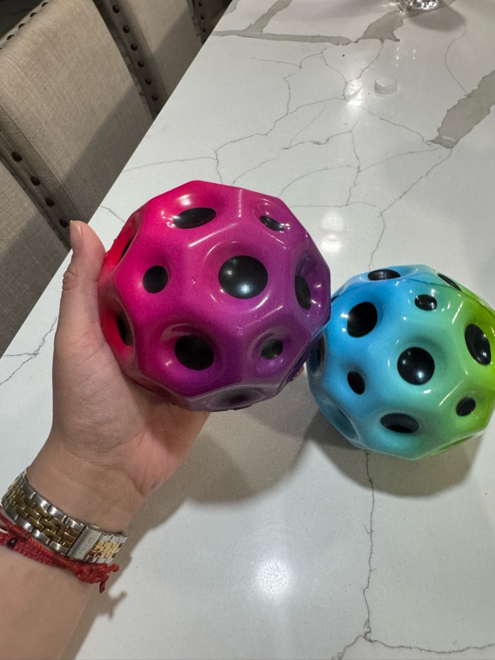 Five below Pink Sensory Play Ball - Textured Grasp Toy lot of 2